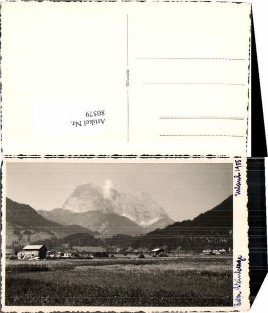 80579,Lofer Ortsansicht Fotokarte UNIKAT