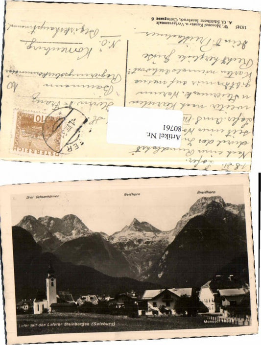 80761,Lofer Totale m. Bergen 1931