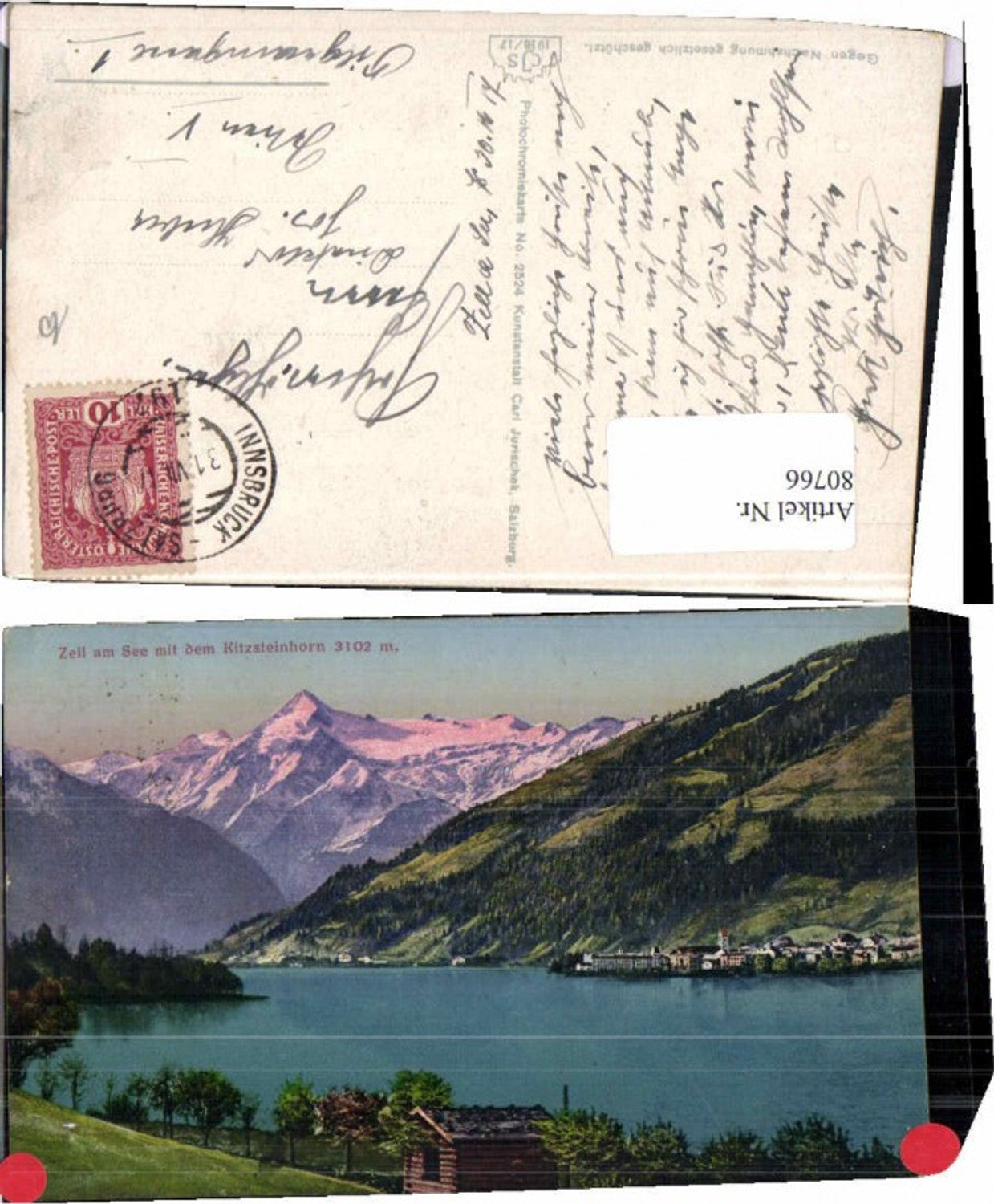 80766,Zell am See Schöne COLOR 1916