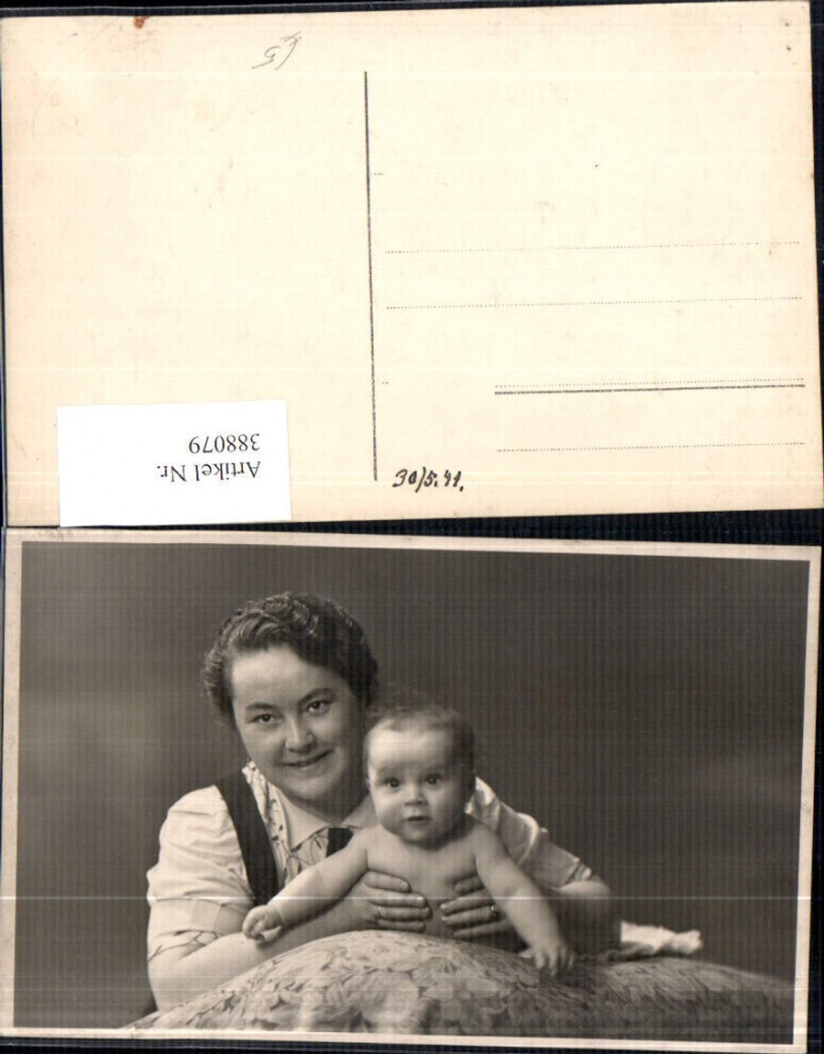388079,Foto Ak Frau Mutter m. Kleinkind Kind Portrait