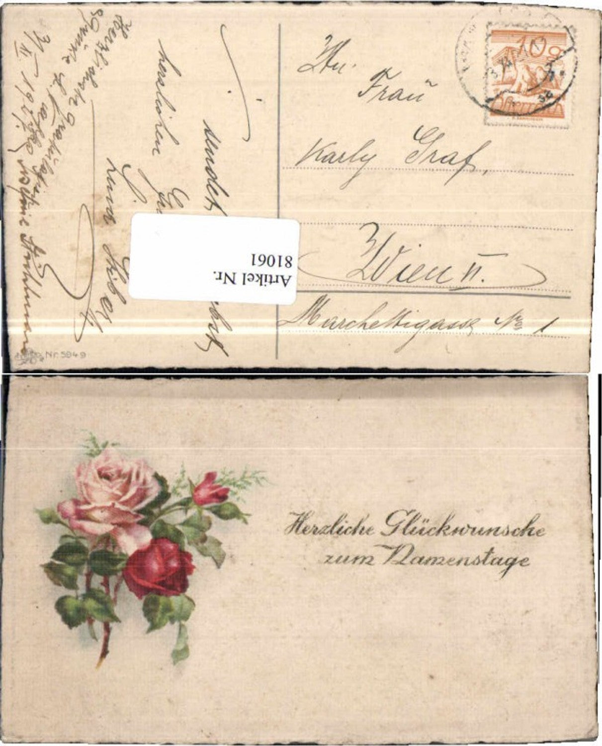 81061,Namenstag Rosen Erika Verlag 5949