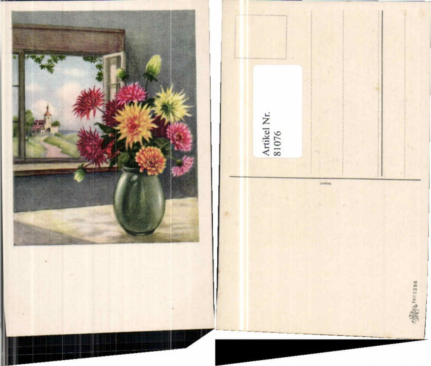 81076,Blumen Fenster Kirche Erika Nr 1255