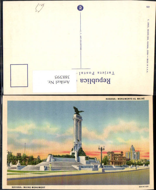388395,Statue Monument Havana Maine Monument Habana Monumento al Maine