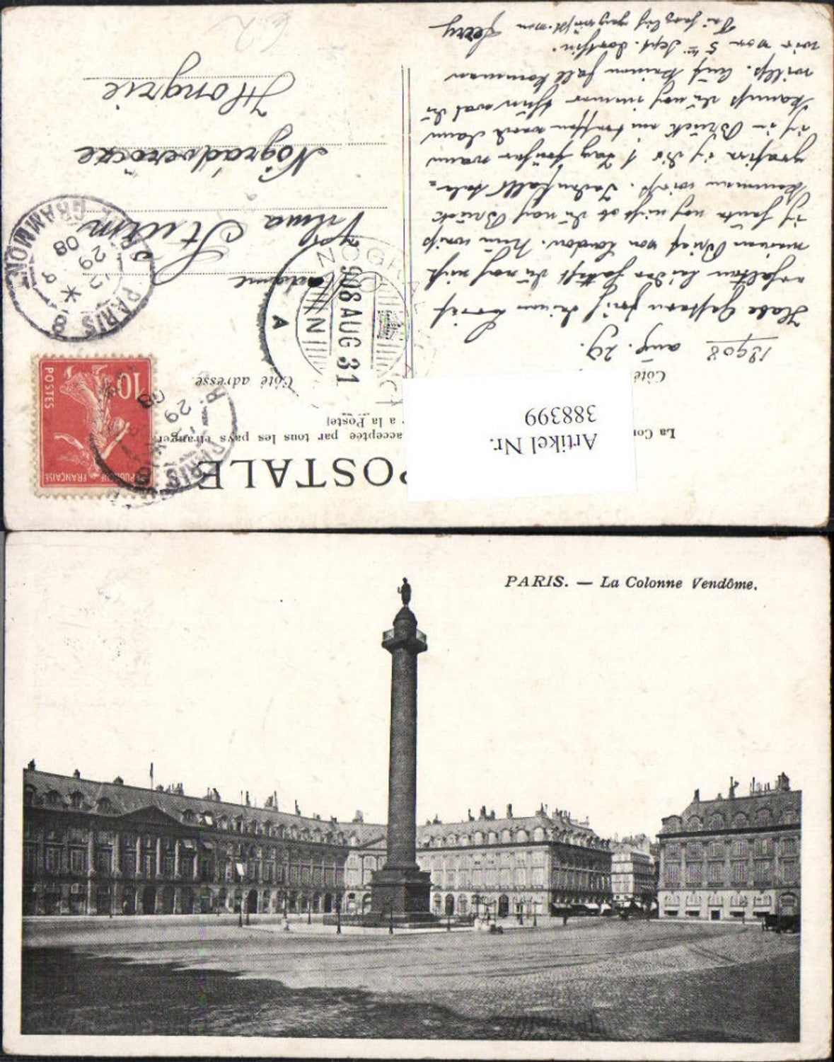 388399,Statue Monument Paris La Place Vendome et la Colonne Säule