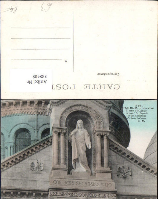 388408,Statue Monument Paris Montmartre Statue du Christ Jesus Religion