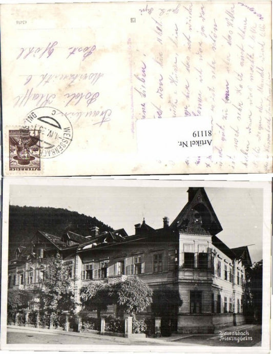 81119,Weissenbach a.d. Triesing Strassenpartie beim Heim 1935