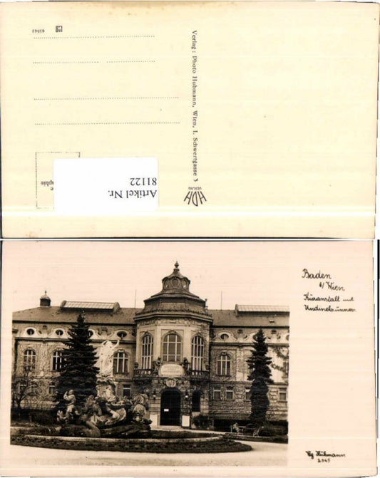 81122,Baden bei Wien Undinebrunnen pub Hubmann 2345