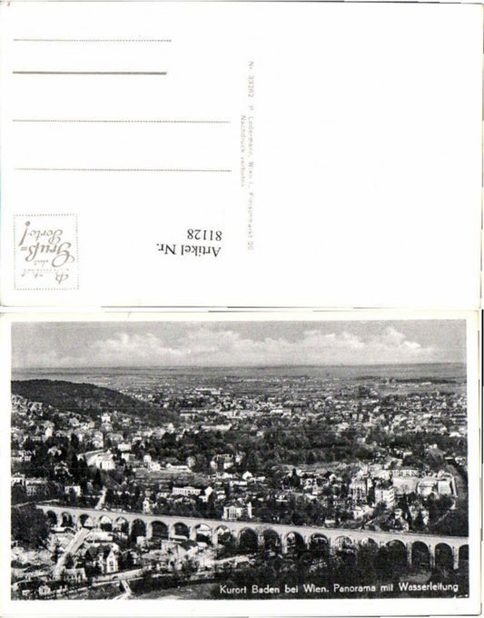 81128,Baden bei Wien Totale Wasserleitung