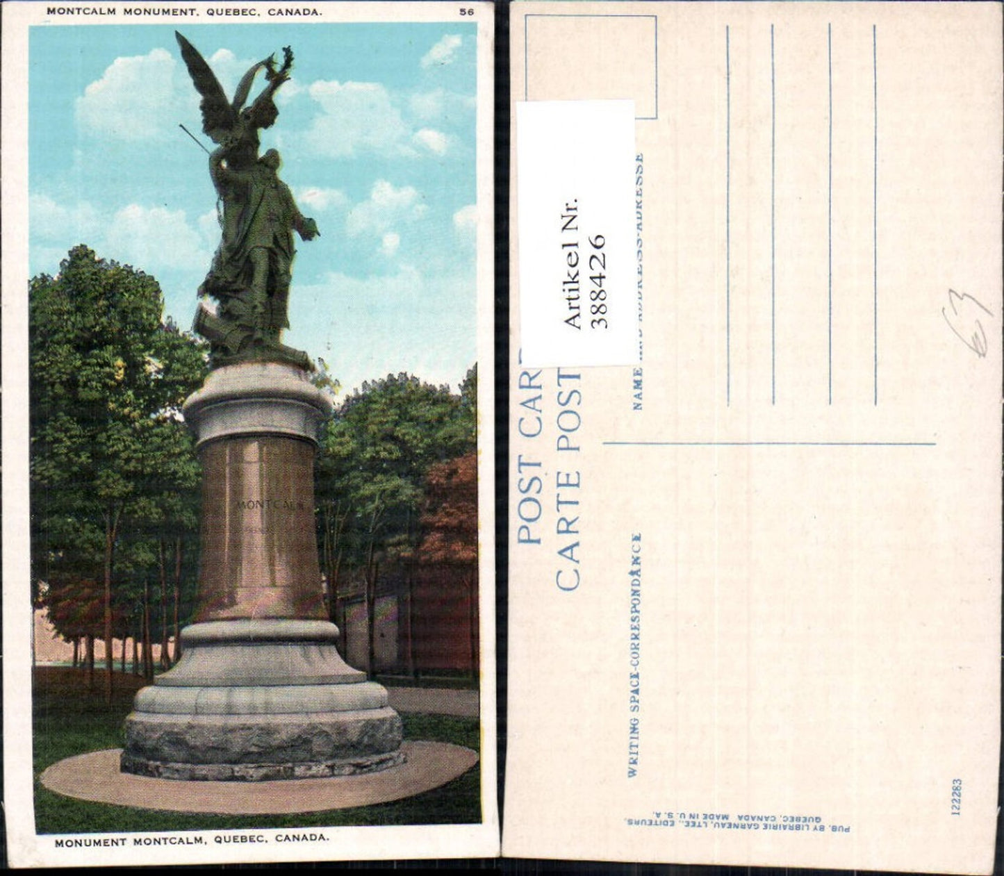 388426,Statue Monument Montcalm Monument Quebec Canada