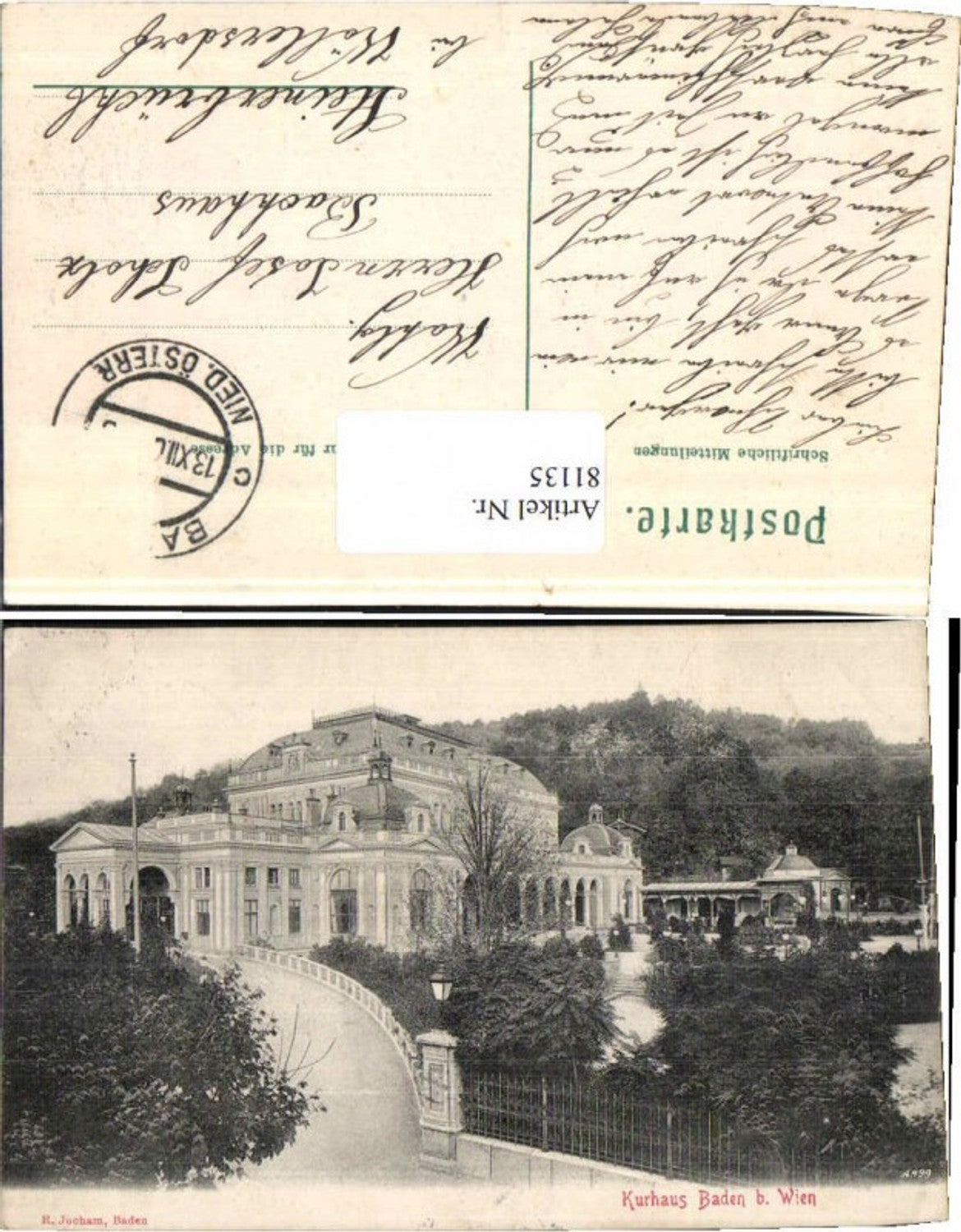 81135,Baden b. Wien Partie um 1905