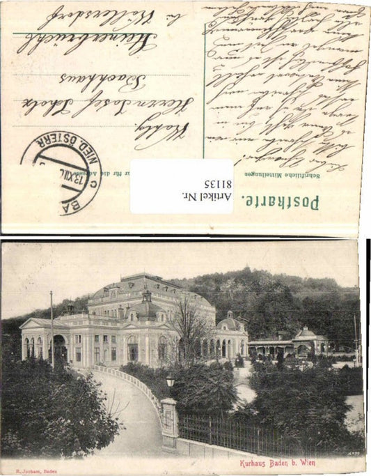 81135,Baden b. Wien Partie um 1905