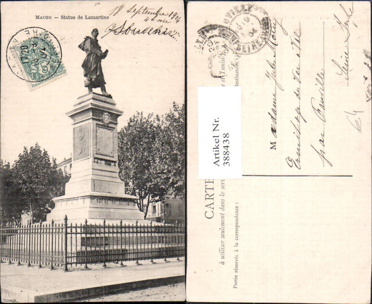 388438,Statue Monument Macon Statue de Lamartine