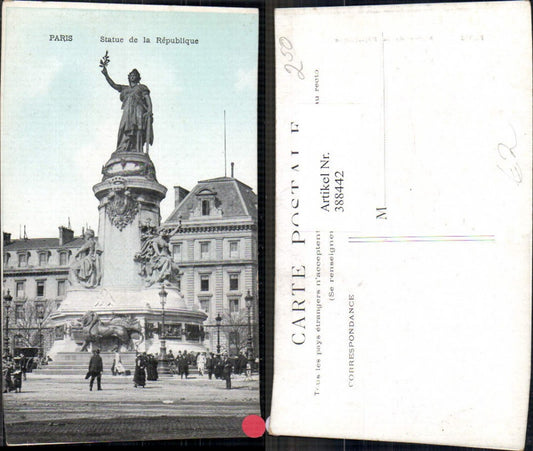 388442,Statue Monument Paris Statue de la Republique