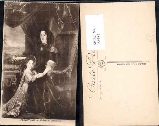 388485,Künstler Ak Ferdinand Madame de Maintenon Adel Monarchie
