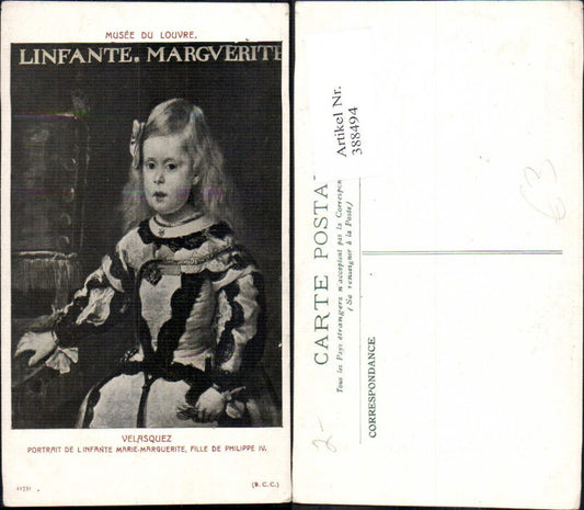388494,Künstler Ak Velasquez Portrait de l Infante Marie Marguerite Adel Monarchie
