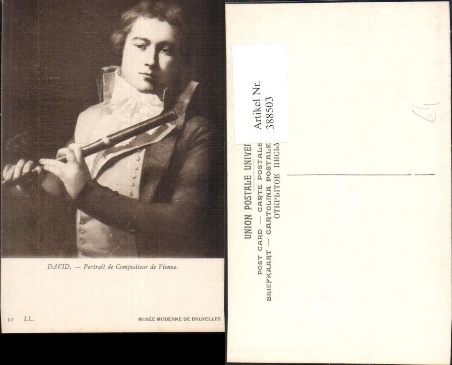 388503,Künstler Ak David Portrait de Compositeur de Vienne Komponist Kunst Wissenschaft