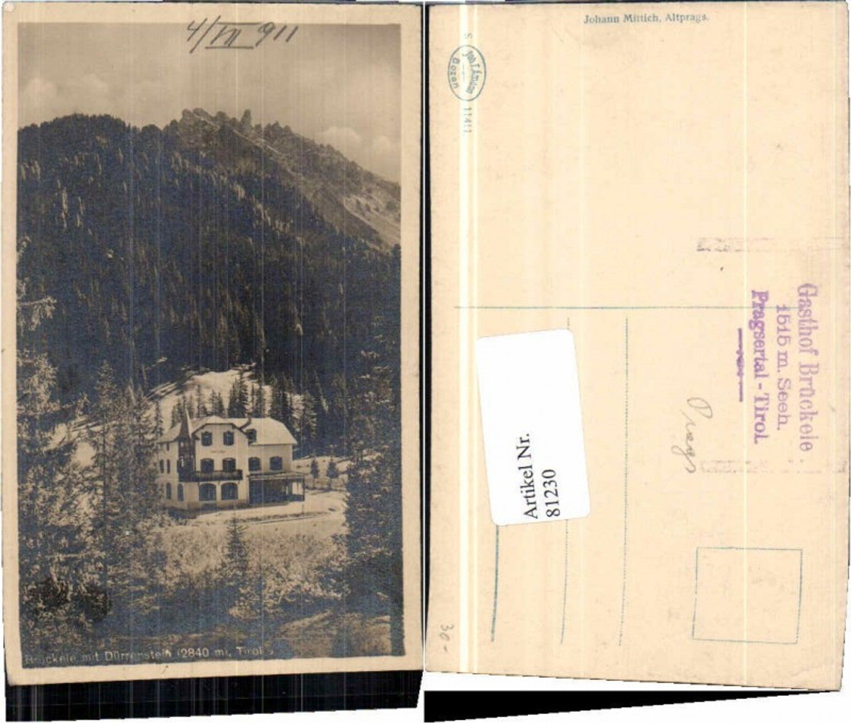 Alte Ansichtskarte – Old Postcard