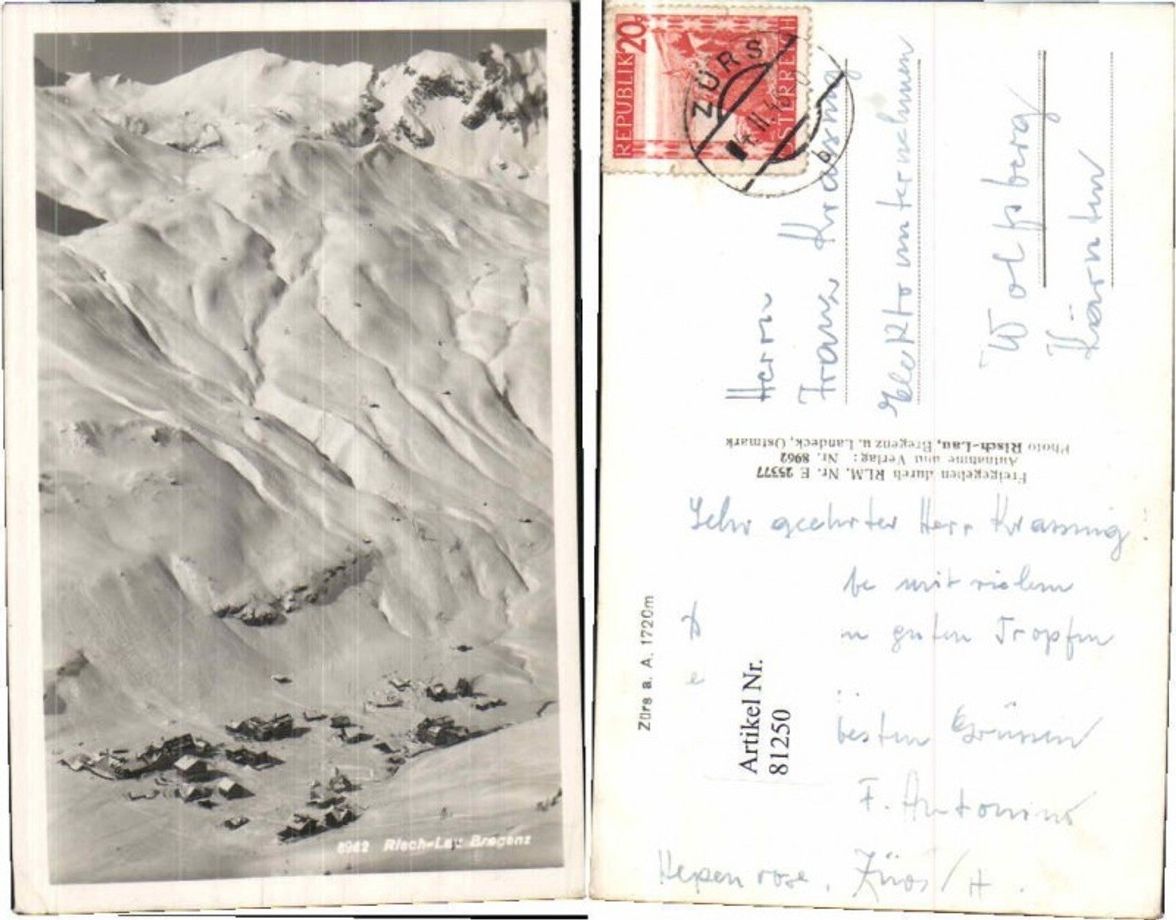 Alte Ansichtskarte – Old Postcard