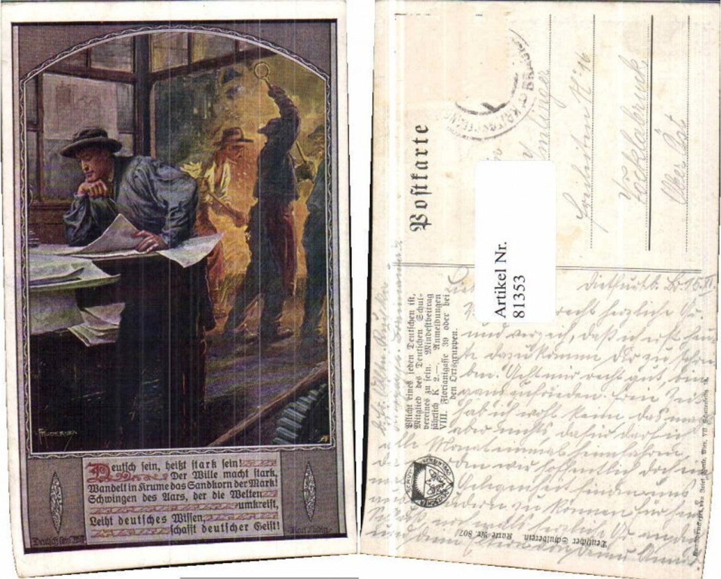 81353,Dt. Schulverein 807 F. Kuderna Schmied Schlosser