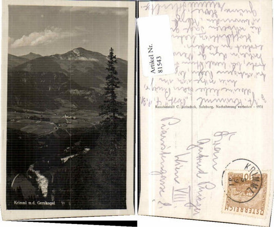 81543,Krimml m.d. Gernkogel 1931
