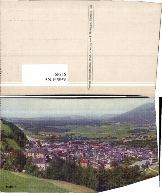 81549,Hallein Totale vom Ort 1920