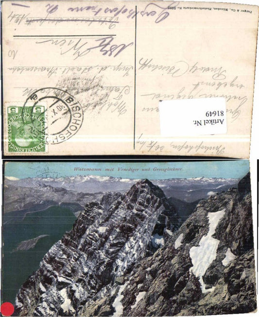81649,Watzmann m. Großvenediger Purger Co 5983