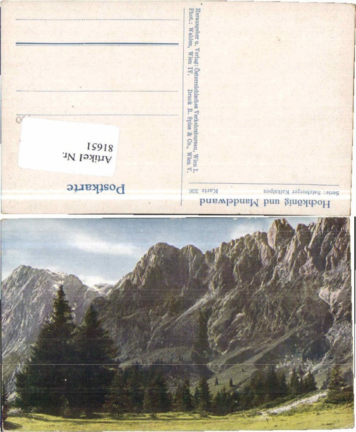 Alte Ansichtskarte – Old Postcard