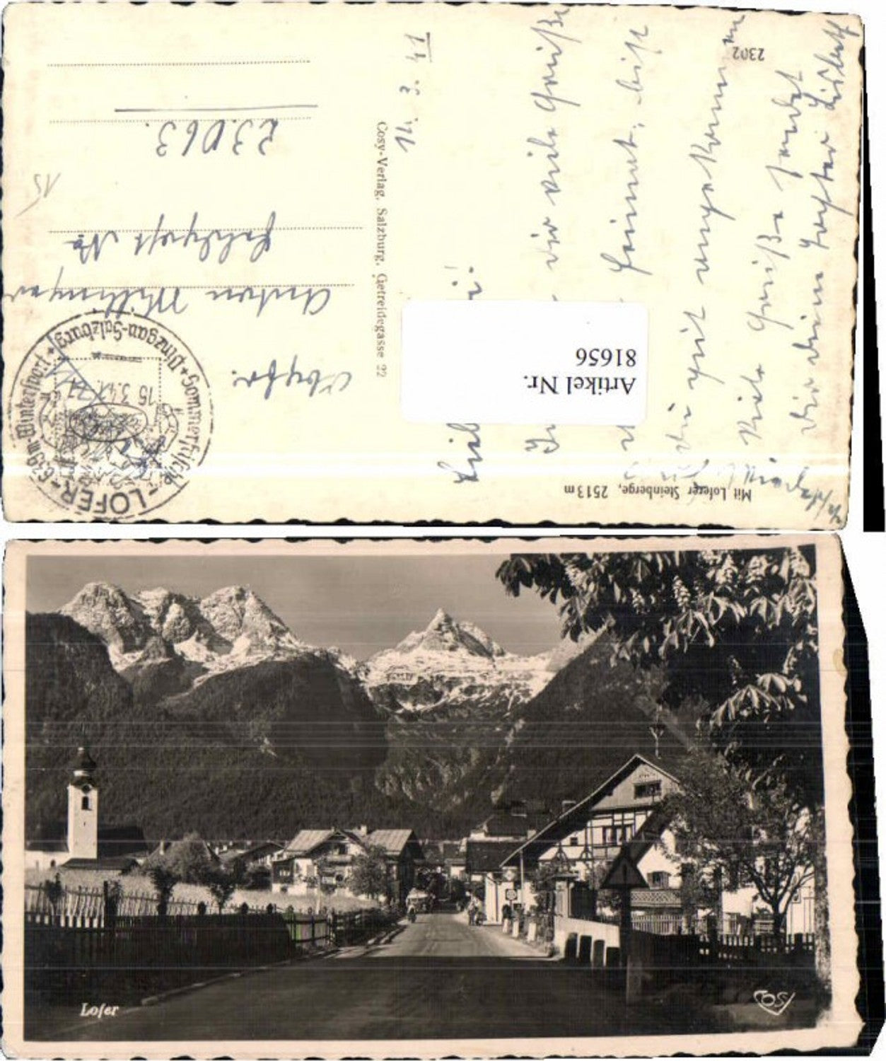 81656,Strassenpartie Lofer pub Cosy 2302