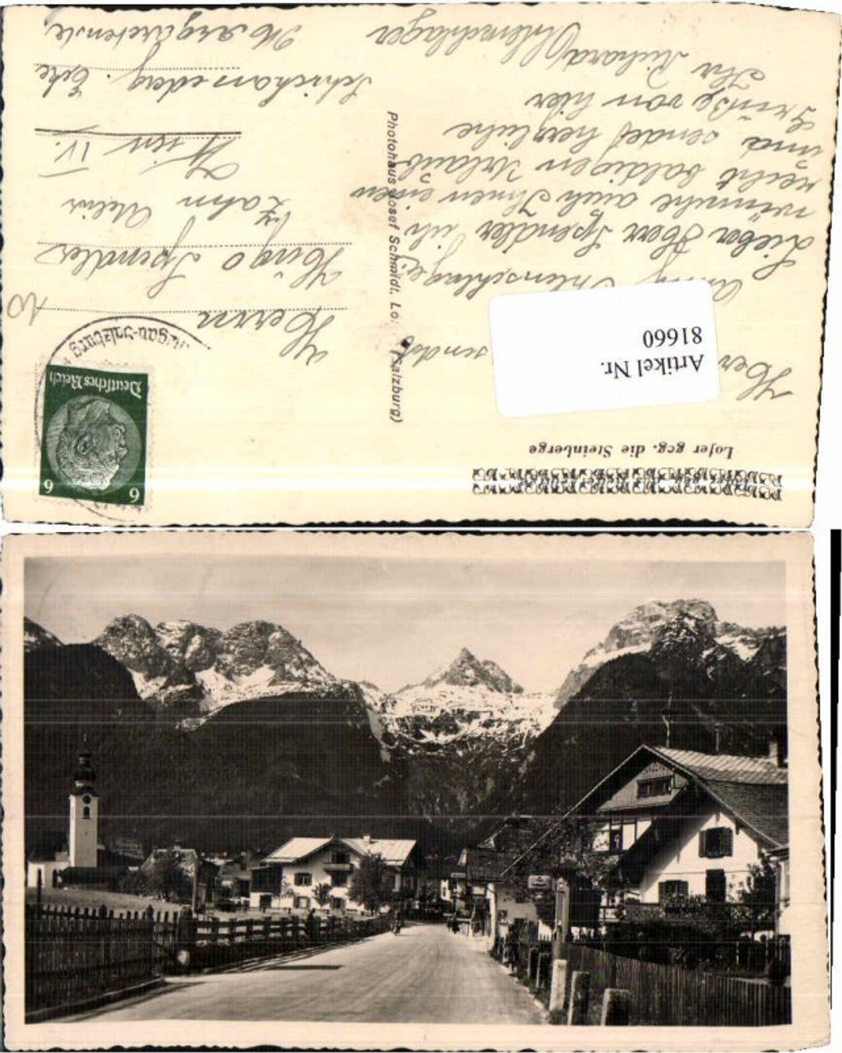 81660,Strassenpartie aus Lofer 1935