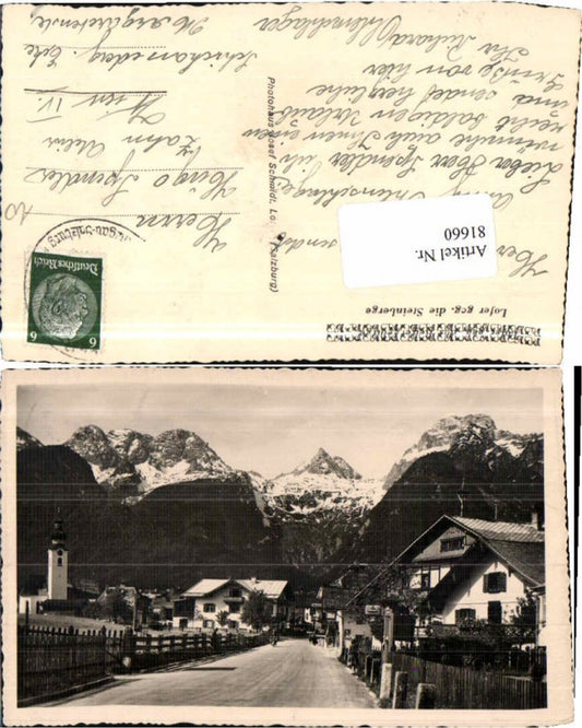 81660,Strassenpartie aus Lofer 1935