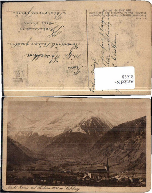 81678,Markt Rauris m. Hocharn 1925