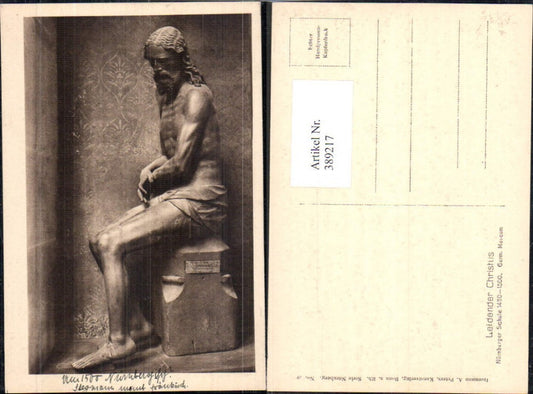 389217,Statue Leidender Christus Nürnberger Schule Germ. Museum Religion