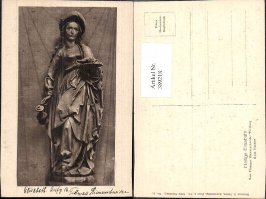 389218,Statue Heilige Elisabeth v. Tilmann Riemenschneider Würzburg Reiligion