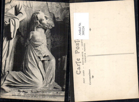 389224,Statue Cathedrale de Chartres Notre Dame sous Terre un Mage du Jube