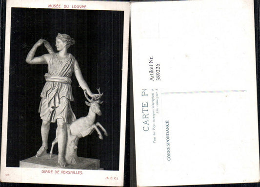 389226,Statue Diane de Versailles Jagd Rehe Hirsch Wild