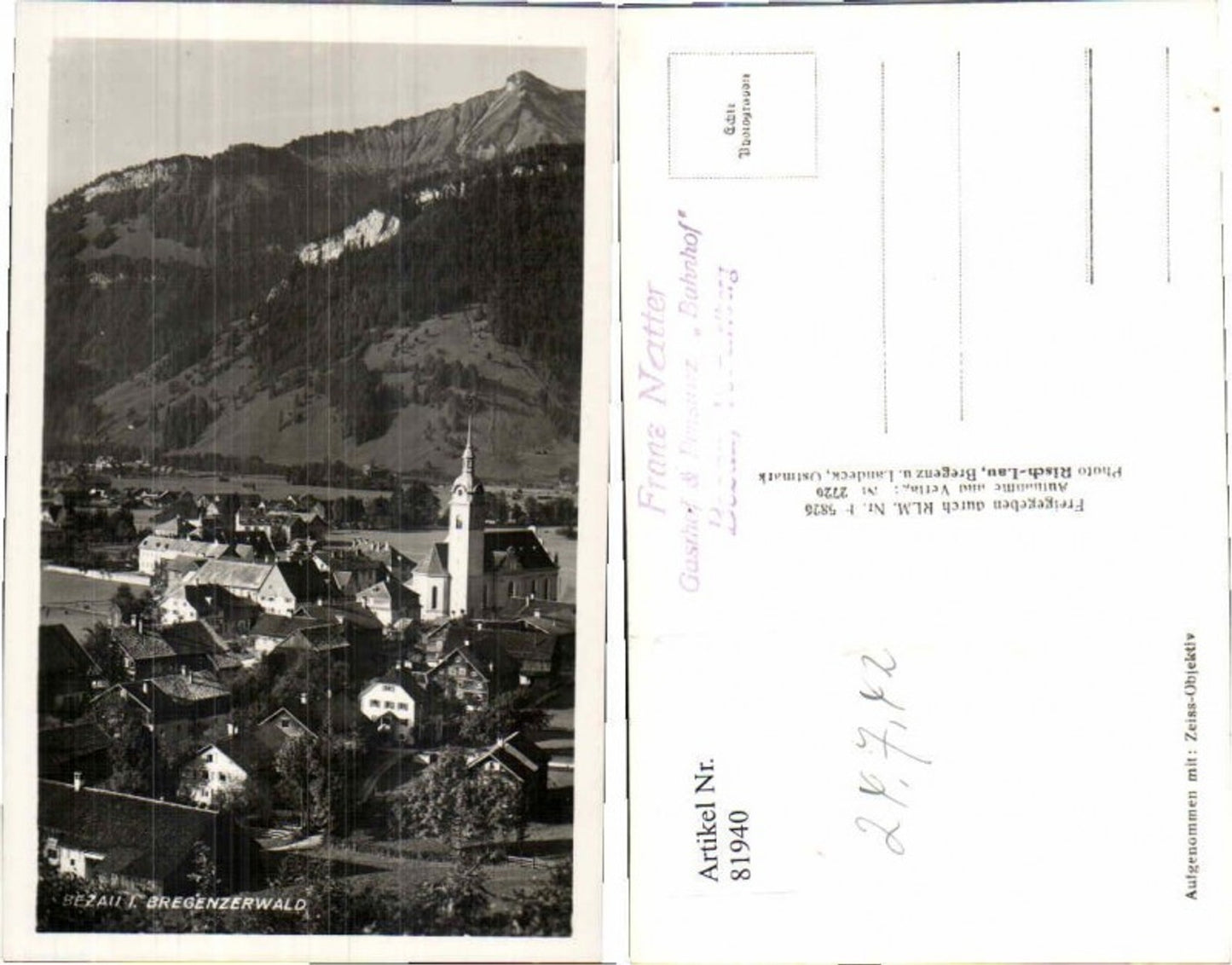 Alte Ansichtskarte – Old Postcard
