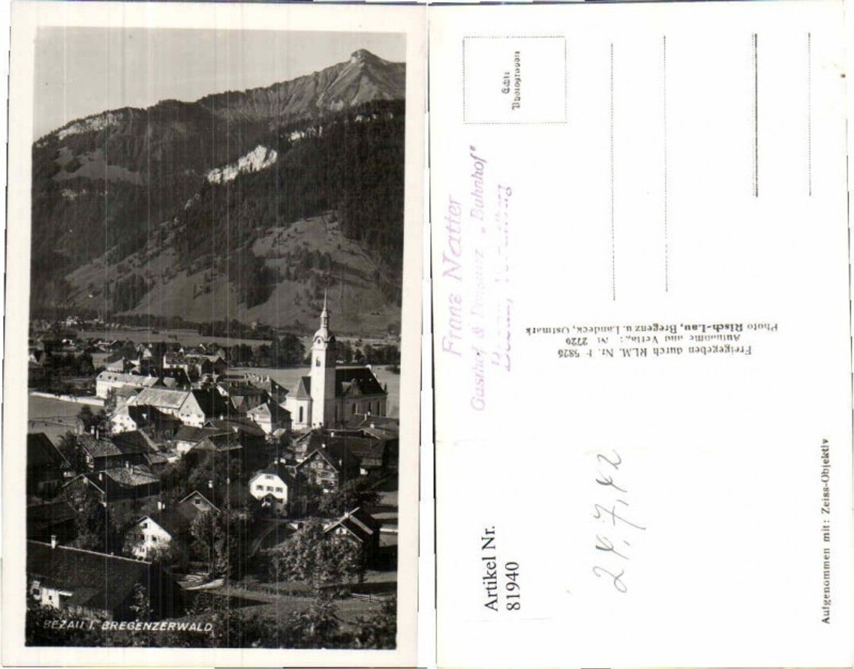 Alte Ansichtskarte – Old Postcard
