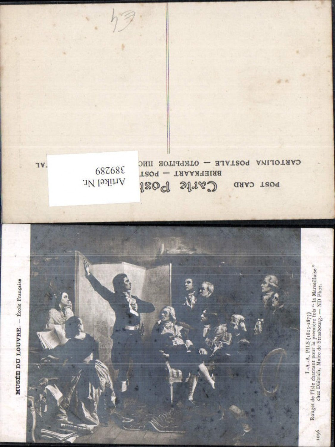 389289,Künstler Ak I. A. A. Pils La Marseillaise chez Dietrich 19 Jahrhundert