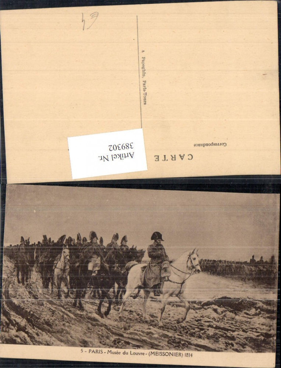 389302,Künstler Ak Meissonier Napoleon auf Pferd Soldaten 19 Jahrhundert