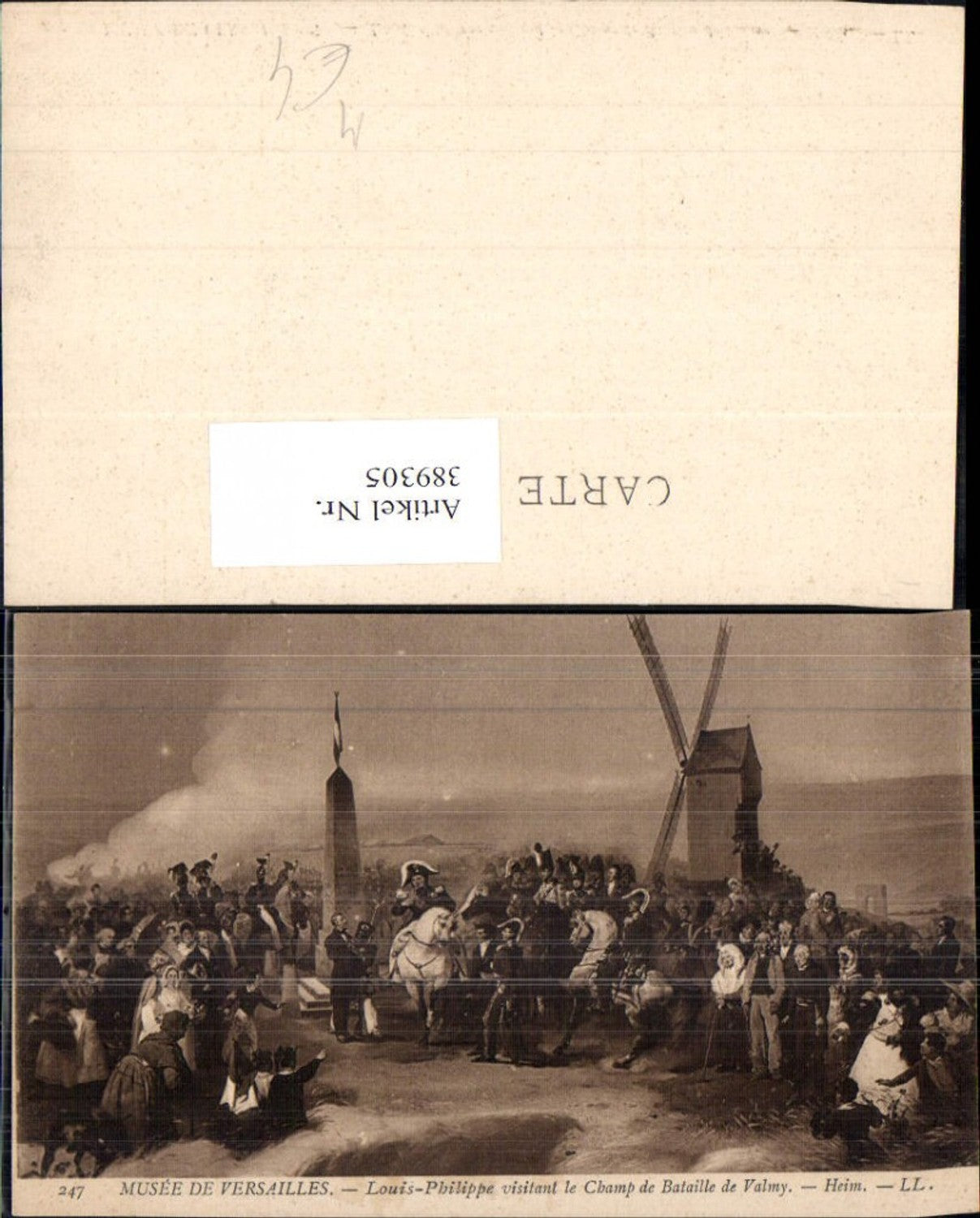 389305,Künstler Ak Louis-Philippe visitant le Champ de Bataille de Valmy 19 Jahrhundert