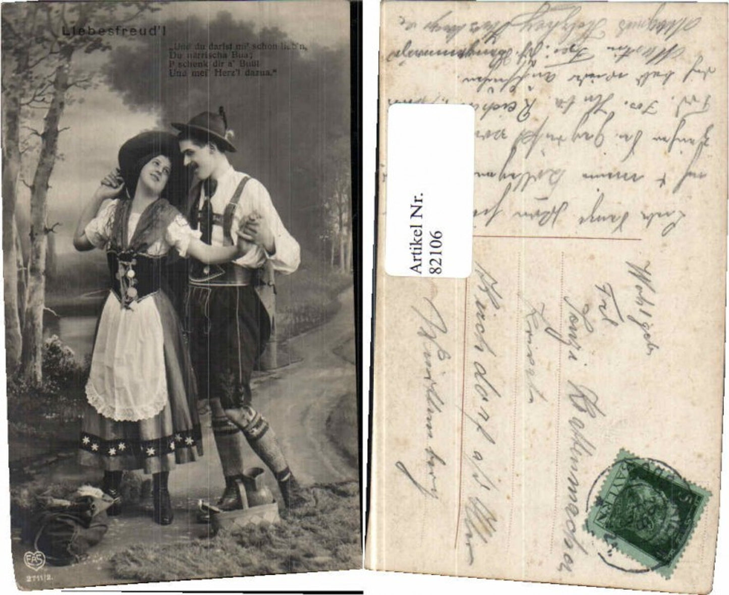 82106,EAS Jäger Jagd Frau Hut Dirndl Kleid Hut Spruch