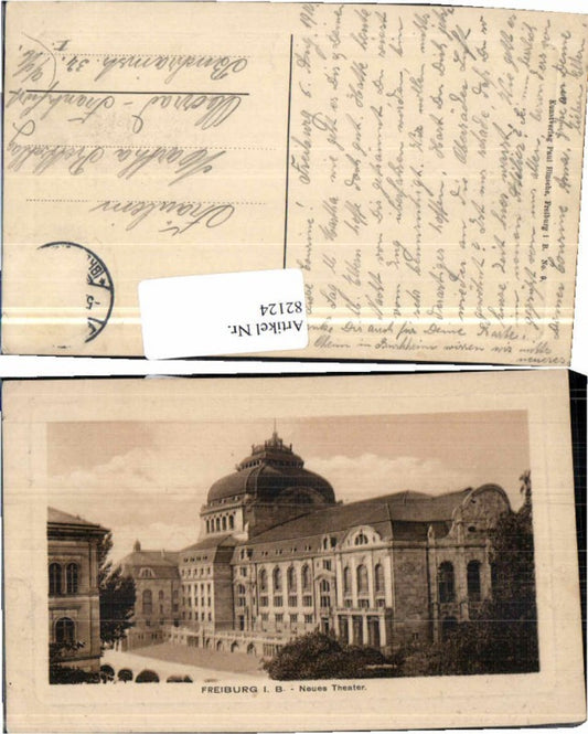82124, Freiburg im Breisgau New Theatre 1910