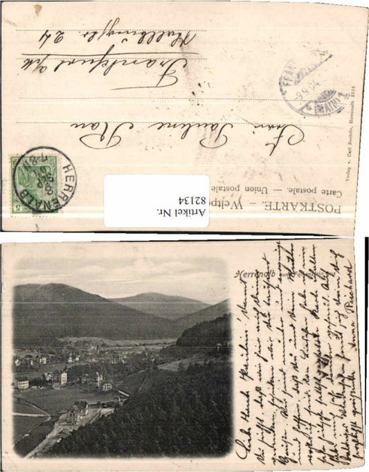 82134, Herrenalb vom Falkenstein from 1900