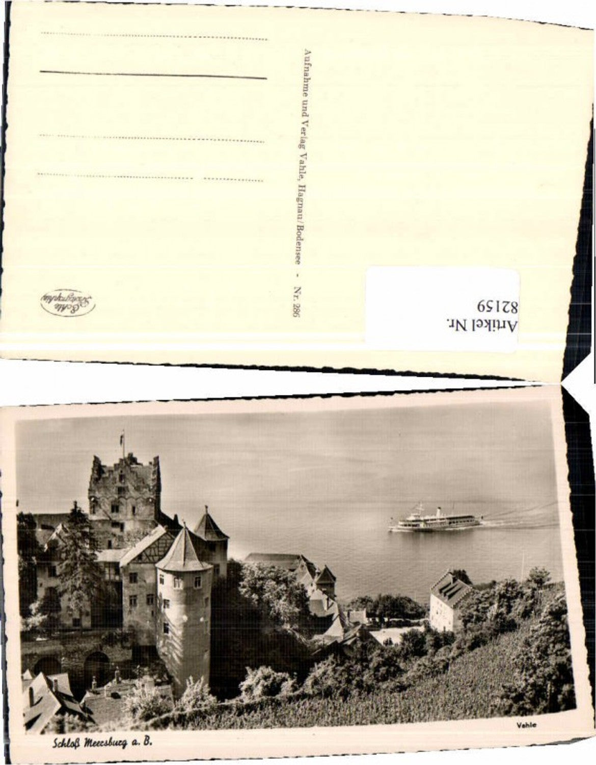82159,Schloss Meersburg am Bodensee Boot am See Schiff