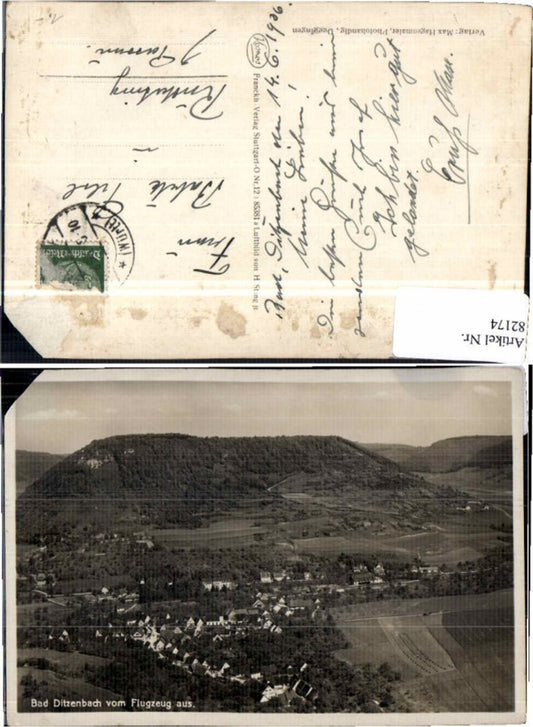 82174,Aerial photograph of Bad Ditzenbach 1935