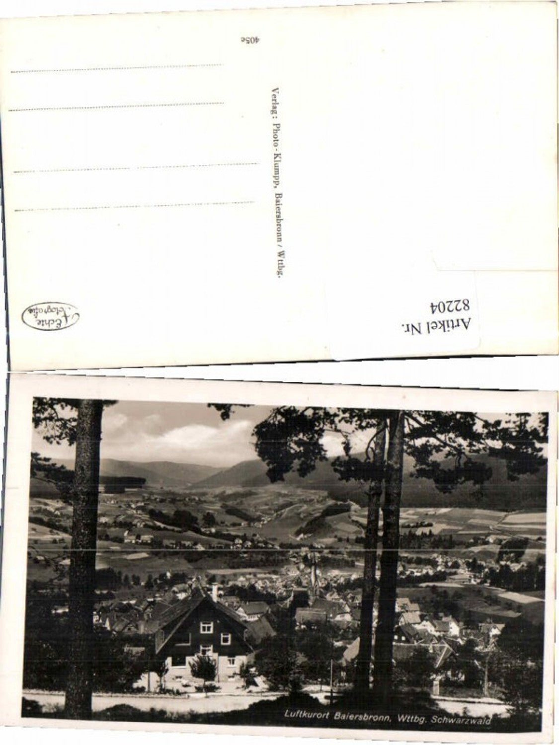 82204, Baiersbronn Black Forest, partial view 1935