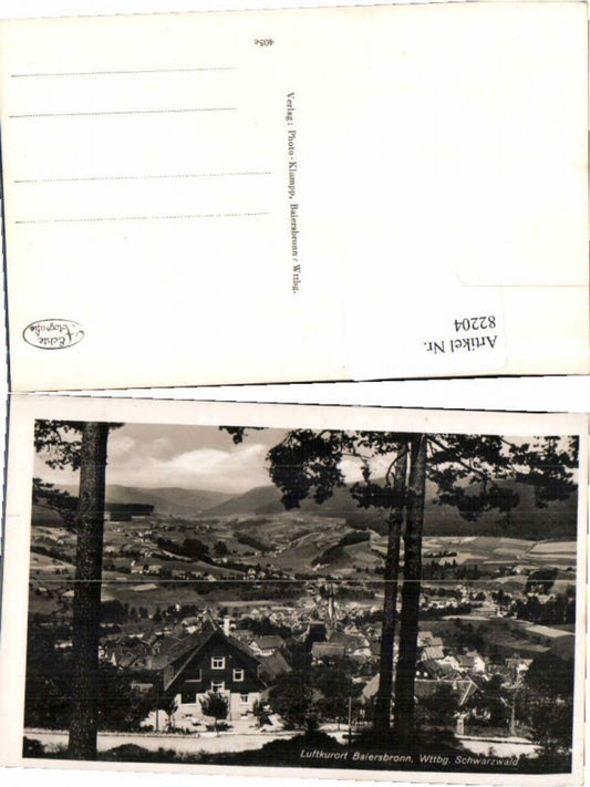 82204, Baiersbronn Black Forest, partial view 1935