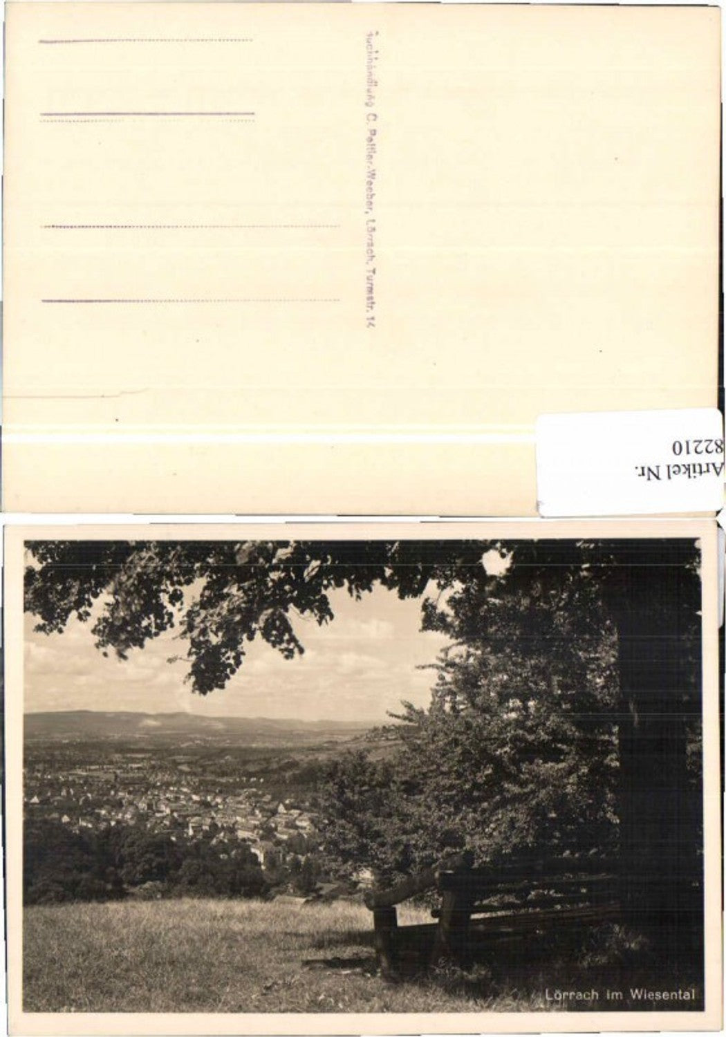 82210,Lörrach im Wiesental Waldpartie 1938