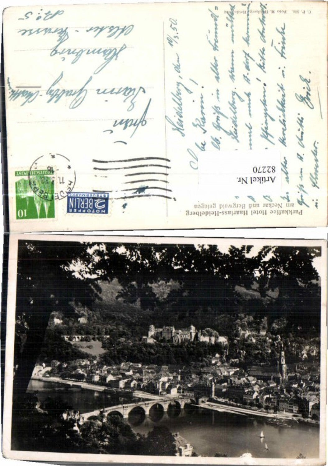 82270,Heidelberg Haarlass Parkkaffee Bergwald aus