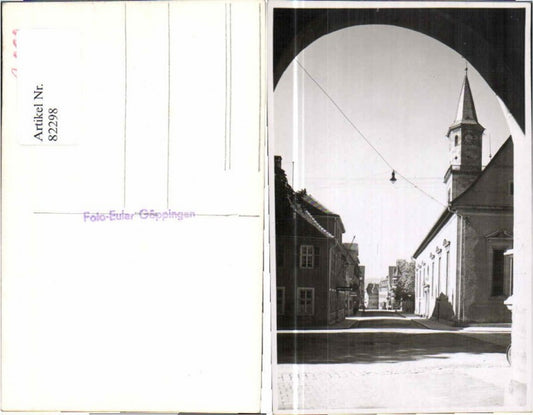 82298, PhotoAK Göppingen Street scene Church